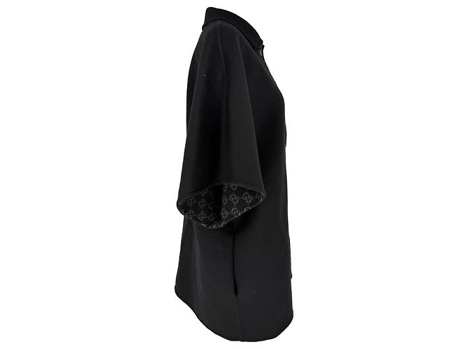 Abrigo reversible Gucci GG en lana negra Negro - vista 5
