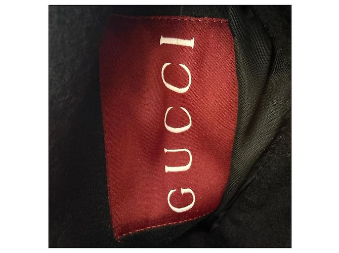 Abrigo reversible Gucci GG en lana negra Negro - vista 7