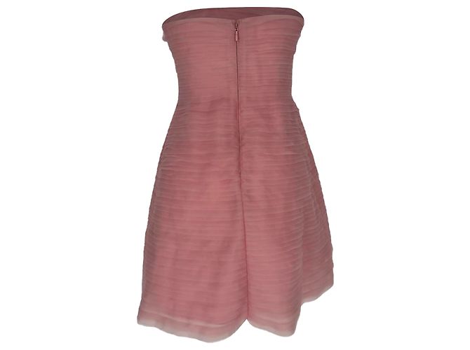 Maje Mini abito Soundscape di Aje in nylon rosa Marrone - vista 3