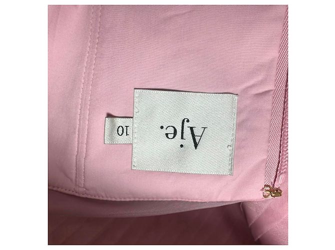 Maje Mini abito Soundscape di Aje in nylon rosa Marrone - vista 5