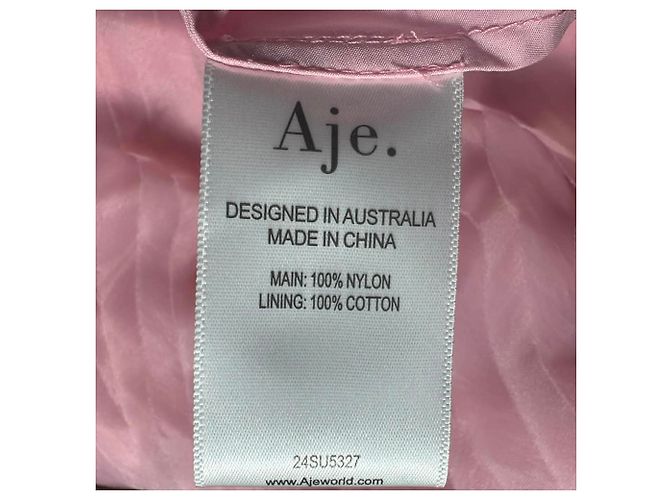 Maje Mini abito Soundscape di Aje in nylon rosa Marrone - vista 7