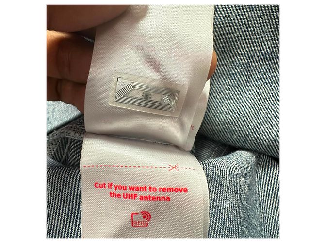 Camicia in denim bicolore Marni in cotone blu - vista 8