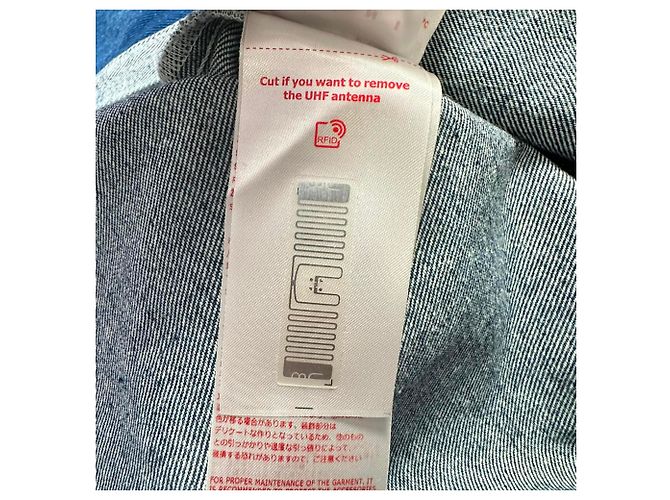 Camicia in denim bicolore Marni in cotone blu - vista 9