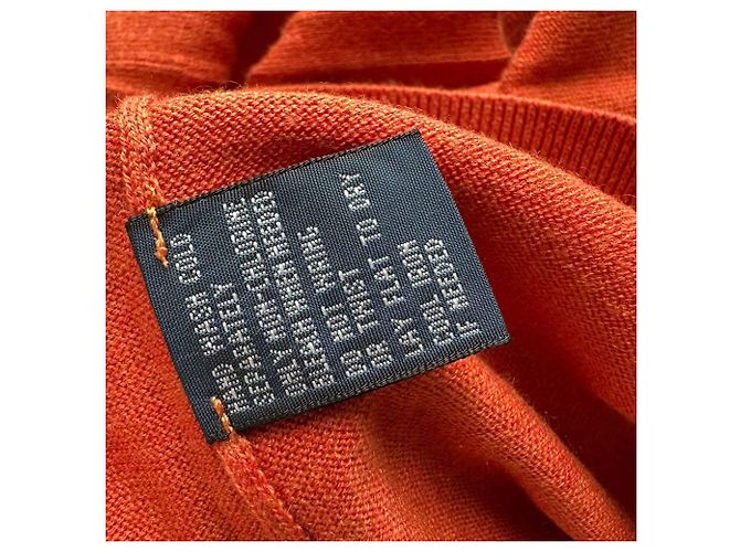 Polo Ralph Lauren Pullover aus orangefarbener Baumwolle - Ansicht 7