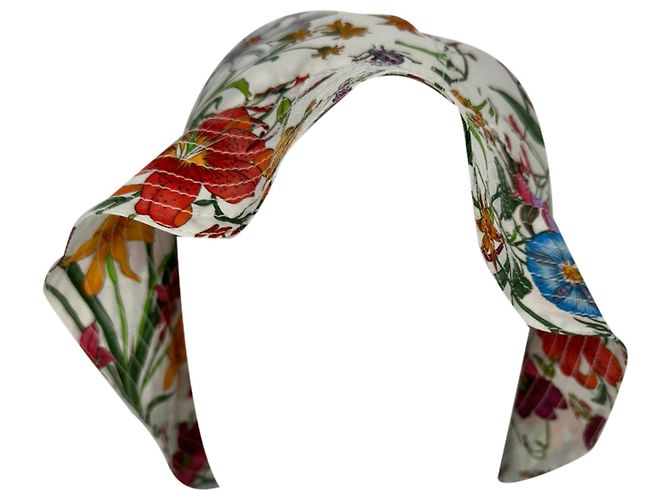 Gorra bucket de twill estampado Gucci en algodón con estampado floral - vista 13