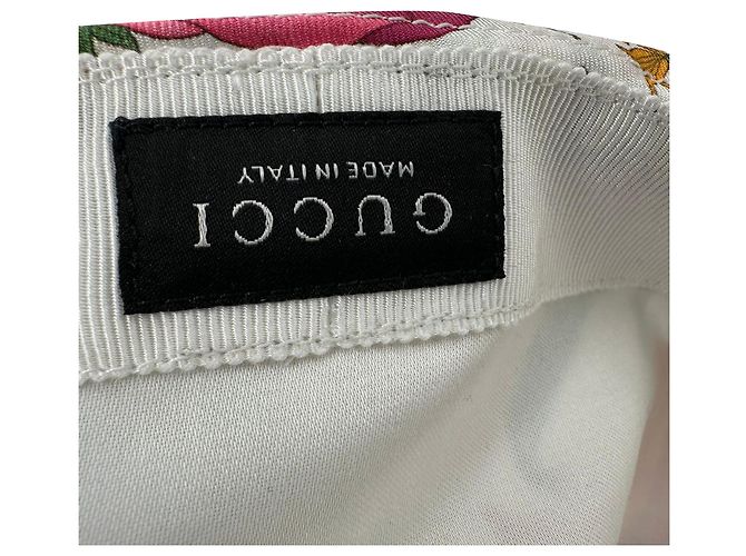 Gorra bucket de twill estampado Gucci en algodón con estampado floral - vista 3