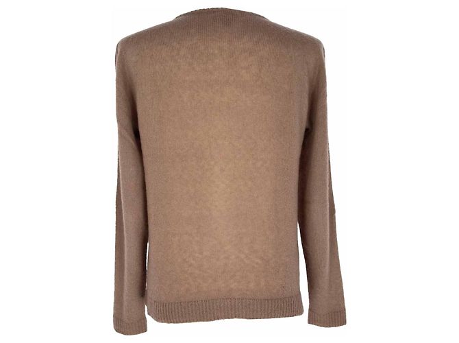 Burberry Prorsum Pullover aus braunem Kaschmir Rot - Ansicht 3