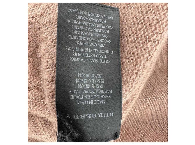 Burberry Prorsum Pullover aus braunem Kaschmir Rot - Ansicht 4