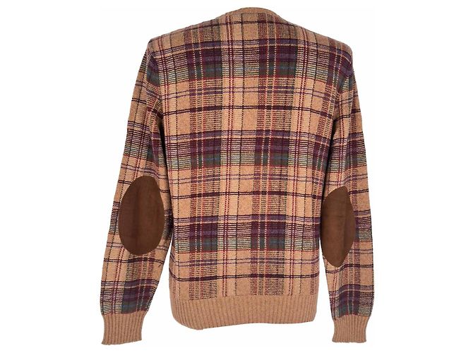 Polo Ralph Lauren Karo-Pullover aus Wolle und Kaschmir in Braun - Ansicht 4