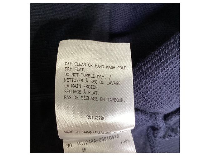 Felpa con cappuccio e zip 4-Bar in cotone blu navy Thom Browne - vista 4