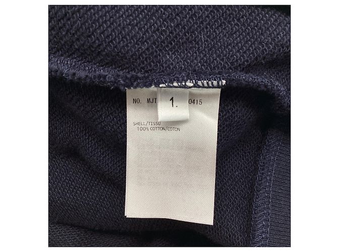 Felpa con cappuccio e zip 4-Bar in cotone blu navy Thom Browne - vista 5