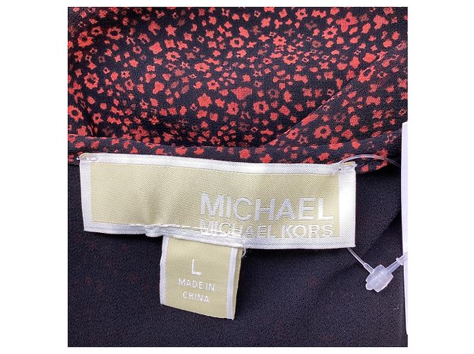 Michael Michael Kors Off-Shoulder-Oberteil mit Rüschen und Paisley-Muster aus Polyester in Burgundy - Ansicht 6
