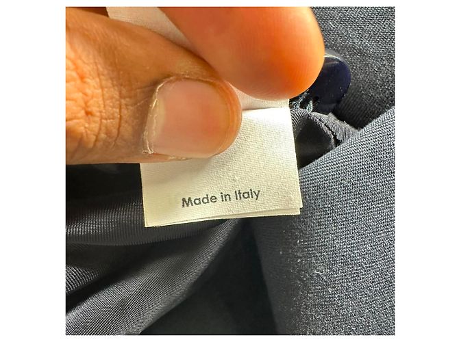 Chaleco cruzado Dries Van Noten en algodón azul marino - vista 6