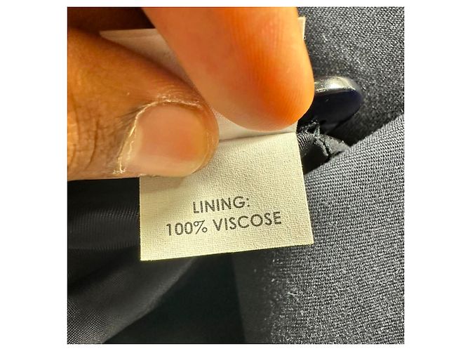 Chaleco cruzado Dries Van Noten en algodón azul marino - vista 7