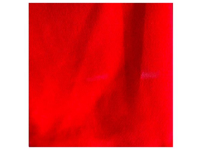 Abito midi Versace con drappeggio e spacco frontale in viscosa rossa Rosso - vista 5