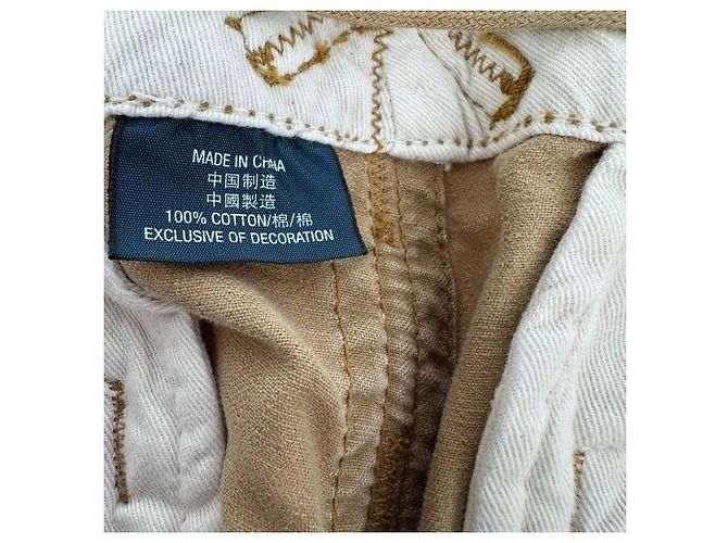 Pantaloni Cargo Ralph Lauren in cotone color Tan Marrone Beige - vista 14