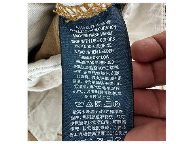 Pantaloni Cargo Ralph Lauren in cotone color Tan Marrone Beige - vista 17