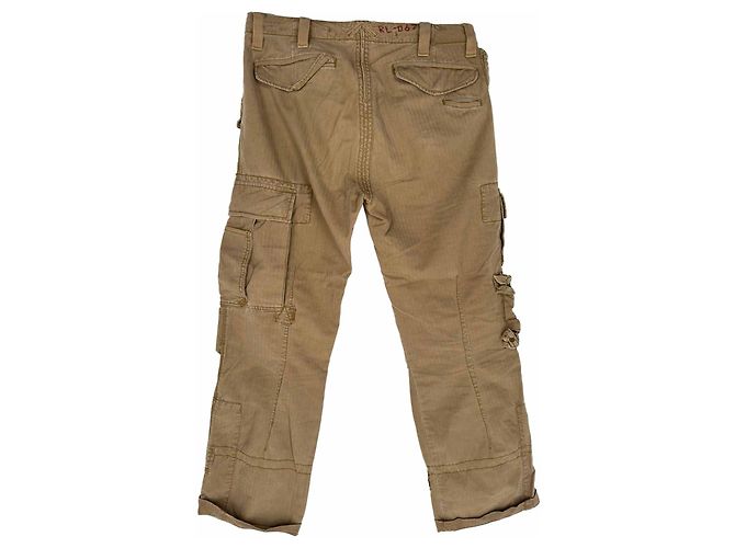Pantaloni Cargo Ralph Lauren in cotone color Tan Marrone Beige - vista 2