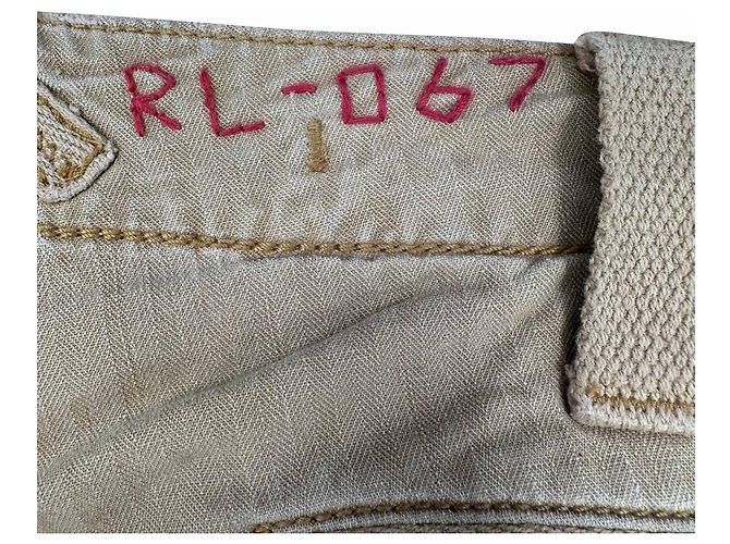 Pantaloni Cargo Ralph Lauren in cotone color Tan Marrone Beige - vista 3