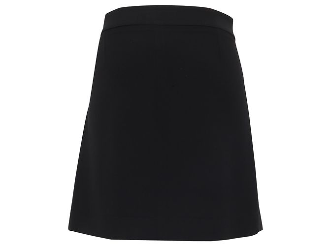 Mini gonna Chloé con bordi smerlati in acetato nero - vista 3