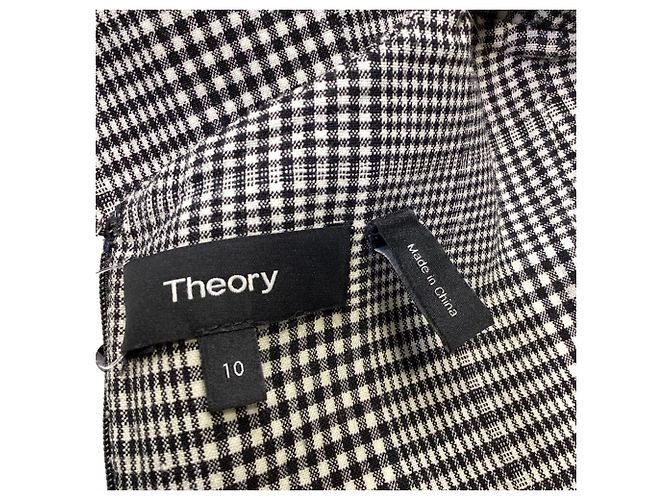 Theory Karo-Minikleid aus mehrfarbiger Schurwolle - Ansicht 7