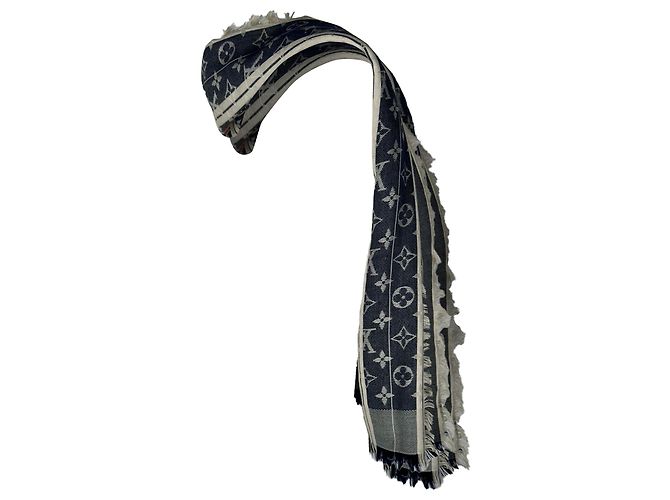 Graceful Sciarpa Louis Vuitton in seta multicolore con motivo Monogram - vista 4