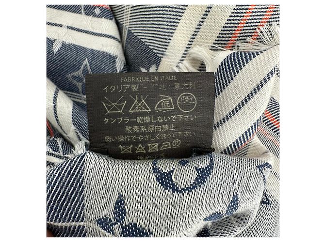 Graceful Sciarpa Louis Vuitton in seta multicolore con motivo Monogram - vista 6