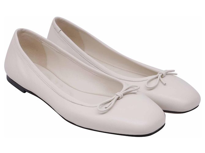 Ballerine Elme Jimmy Choo in pelle bianca Bianco - vista 3