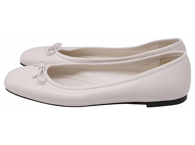 Ballerine Elme Jimmy Choo in pelle bianca Bianco - vista 4