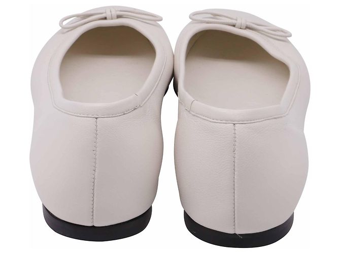 Ballerine Elme Jimmy Choo in pelle bianca Bianco - vista 5