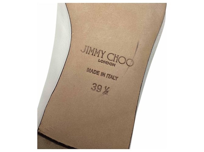 Ballerine Elme Jimmy Choo in pelle bianca Bianco - vista 7