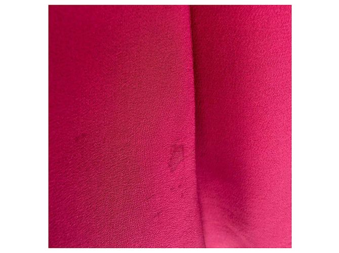 Camicetta senza maniche con scollo a V Gucci in seta rosa - vista 3