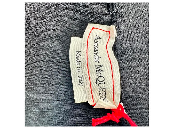 Alexander McQueen Rüschen-Bleistiftrock aus schwarzer Viskose - Ansicht 4