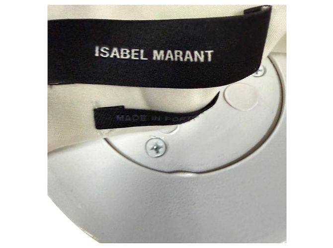 Isabel Marant Surya Blouse in Ivory Lyocell White Cream - view 5