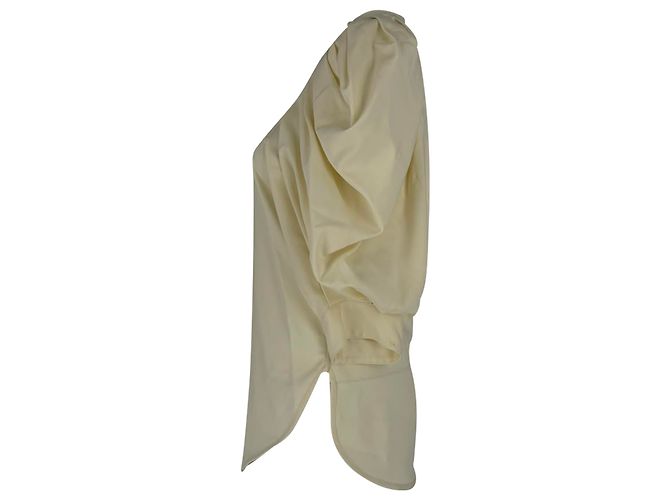 Isabel Marant Surya Blouse in Ivory Lyocell White Cream - view 8