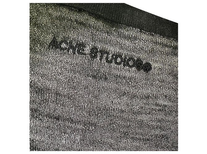 Leichter Acne Studios Cardigan aus schwarzer Wolle - Ansicht 4