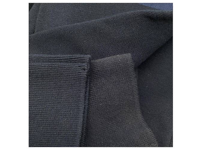 Thom Browne Sweatshirt mit 4 Streifen aus Navy Blue Baumwolle Blau Marineblau - Ansicht 5