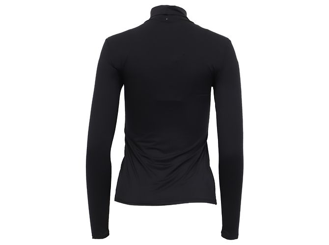 Max Mara Rollkragen-Langarm-Oberteil in Schwarz Polyamid - Ansicht 4