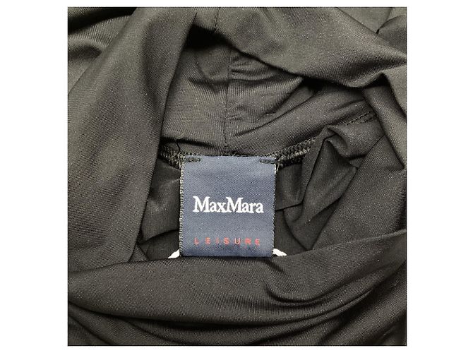Max Mara Rollkragen-Langarm-Oberteil in Schwarz Polyamid - Ansicht 7