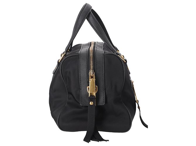 Borsa Marc Jacobs Trooper Bauletto in nylon nero - vista 4