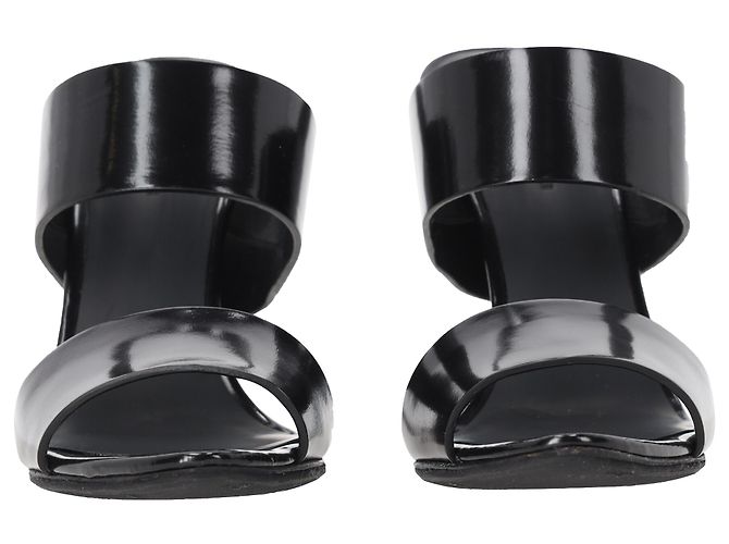 Alexander Wang High-Heel Mules aus schwarzem Lackleder - Ansicht 4