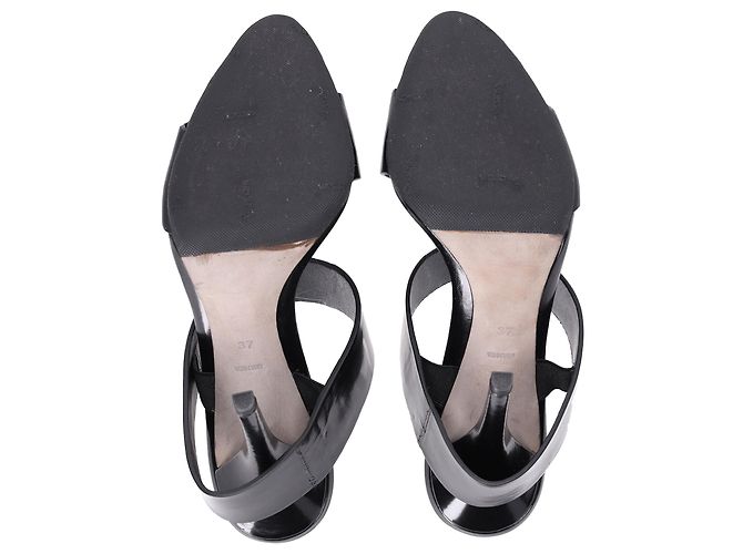 Alexander Wang High-Heel Mules aus schwarzem Lackleder - Ansicht 5