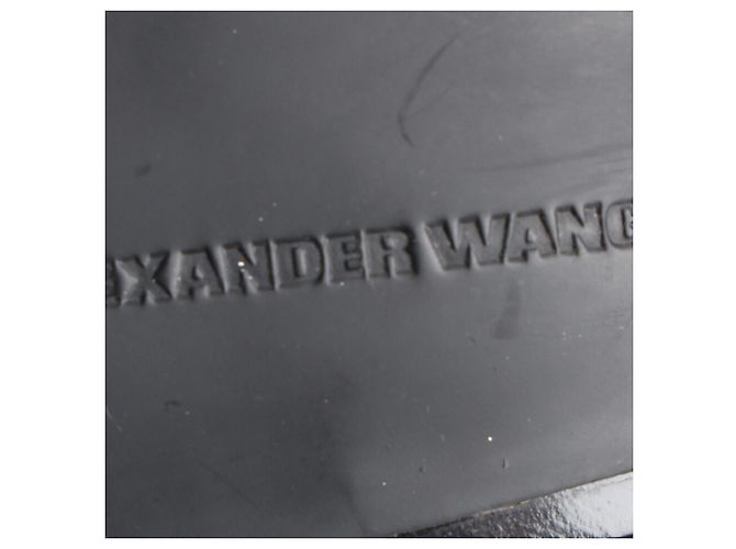 Alexander Wang High-Heel Mules aus schwarzem Lackleder - Ansicht 8