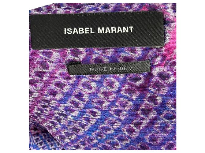 Camicetta Ametissa in seta viola Isabel Marant Porpora - vista 13