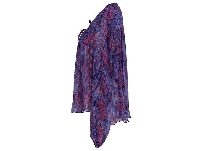 Camicetta Ametissa in seta viola Isabel Marant Porpora - vista 6