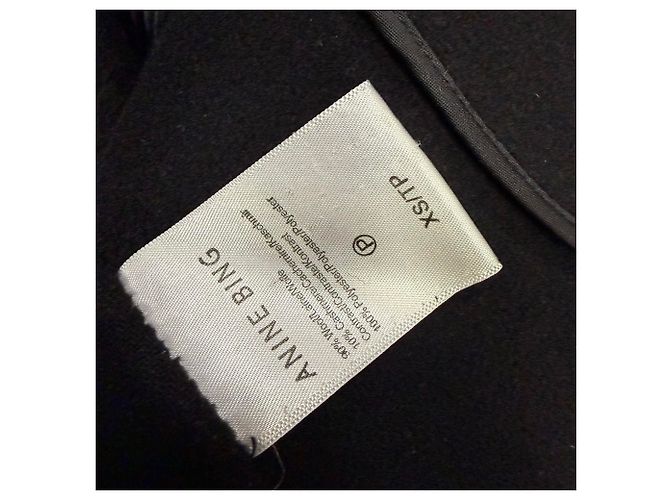 Blazer Quinn en lana negra Anine Bing - vista 5