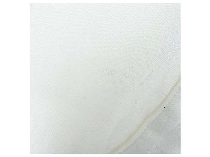 Camiseta de malha com decote em V e botões frontais Balmain em algodão bege Branco Cru - vista 4