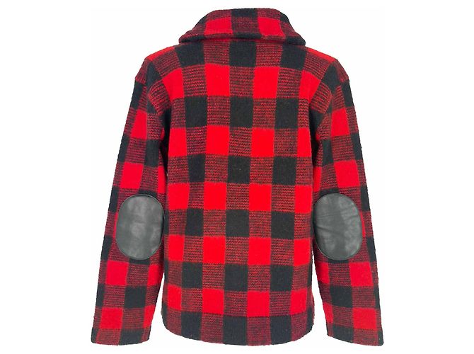 Polo Ralph Lauren Karo-Cardigan aus roter Wolle - Ansicht 4