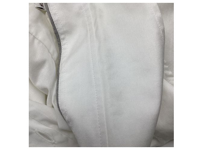 Camicia a maniche lunghe Brunello Cucinelli in cotone bianco - vista 5