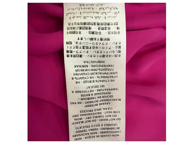 Gucci Button Down Bow Blouse in Pink Silk Brown - view 7